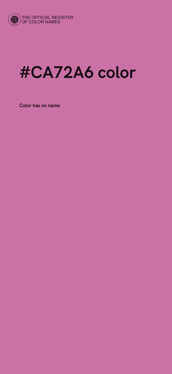 #CA72A6 color image