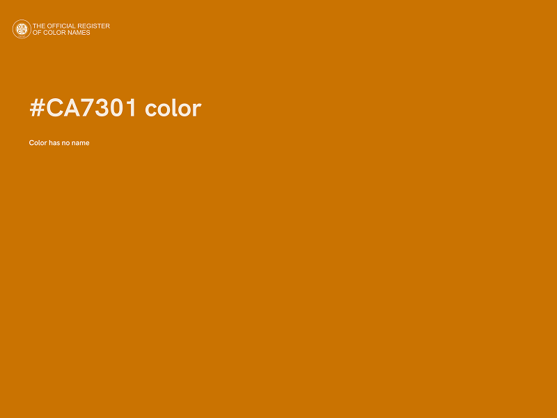 #CA7301 color image