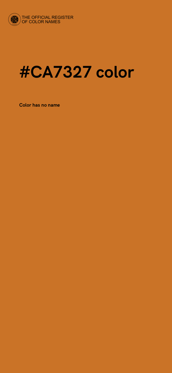 #CA7327 color image