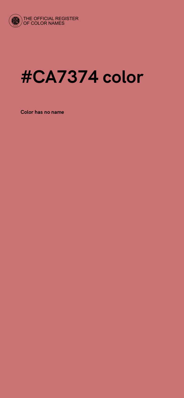 #CA7374 color image