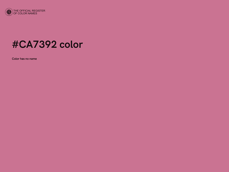#CA7392 color image