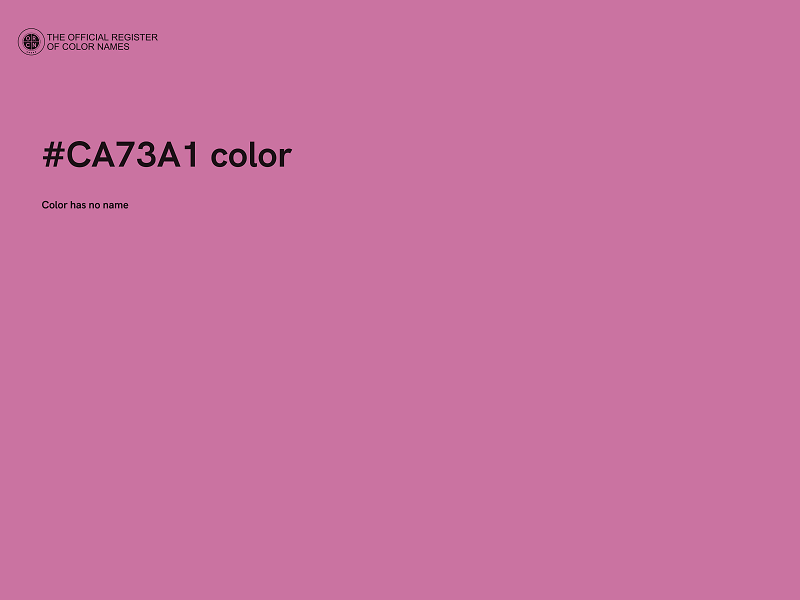 #CA73A1 color image
