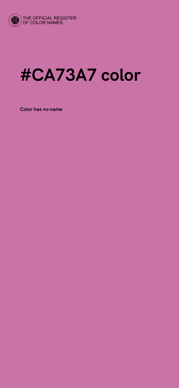 #CA73A7 color image