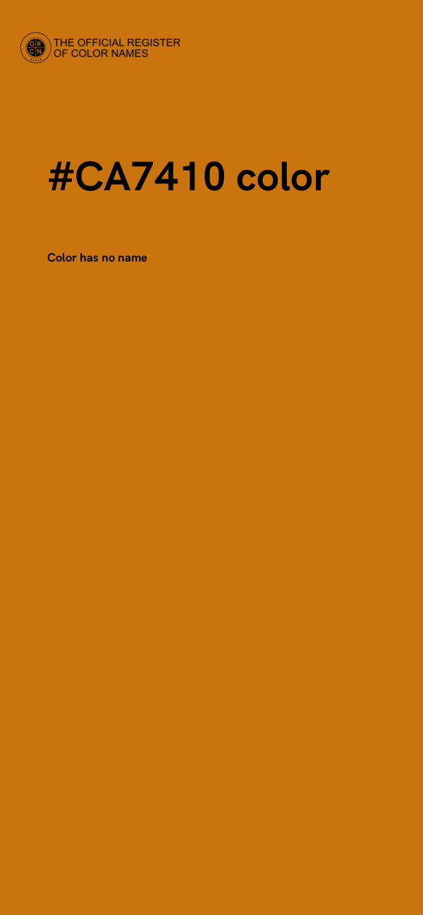 #CA7410 color image