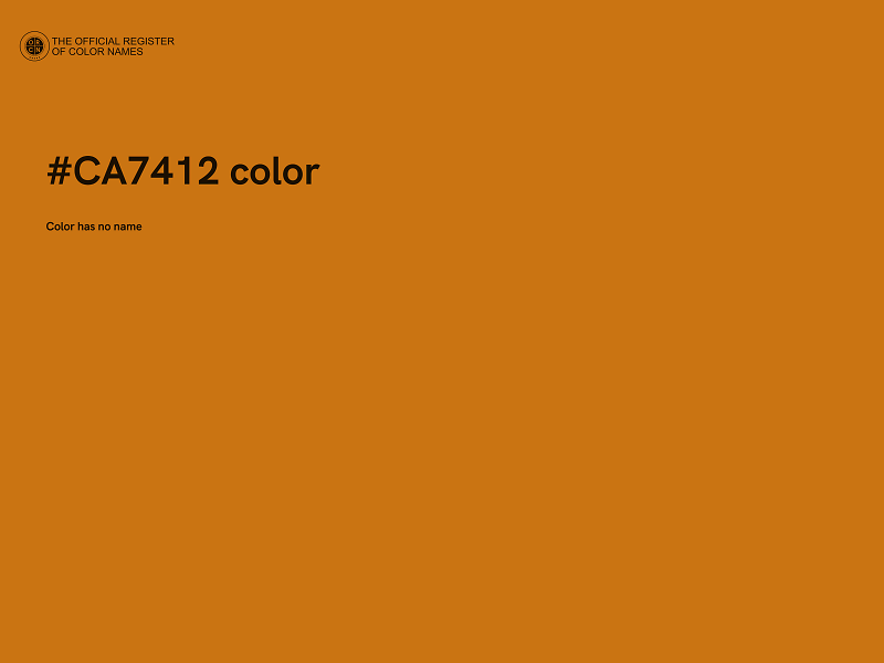 #CA7412 color image