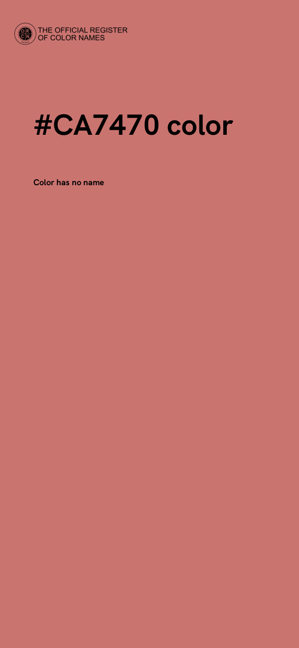 #CA7470 color image