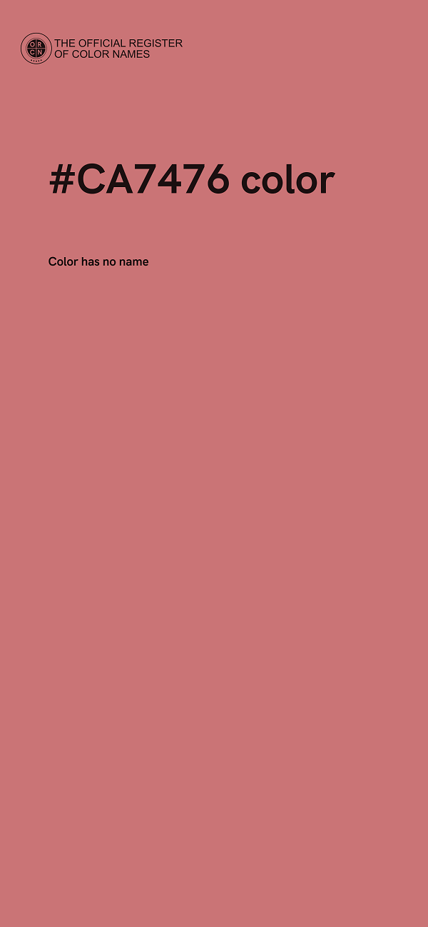 #CA7476 color image