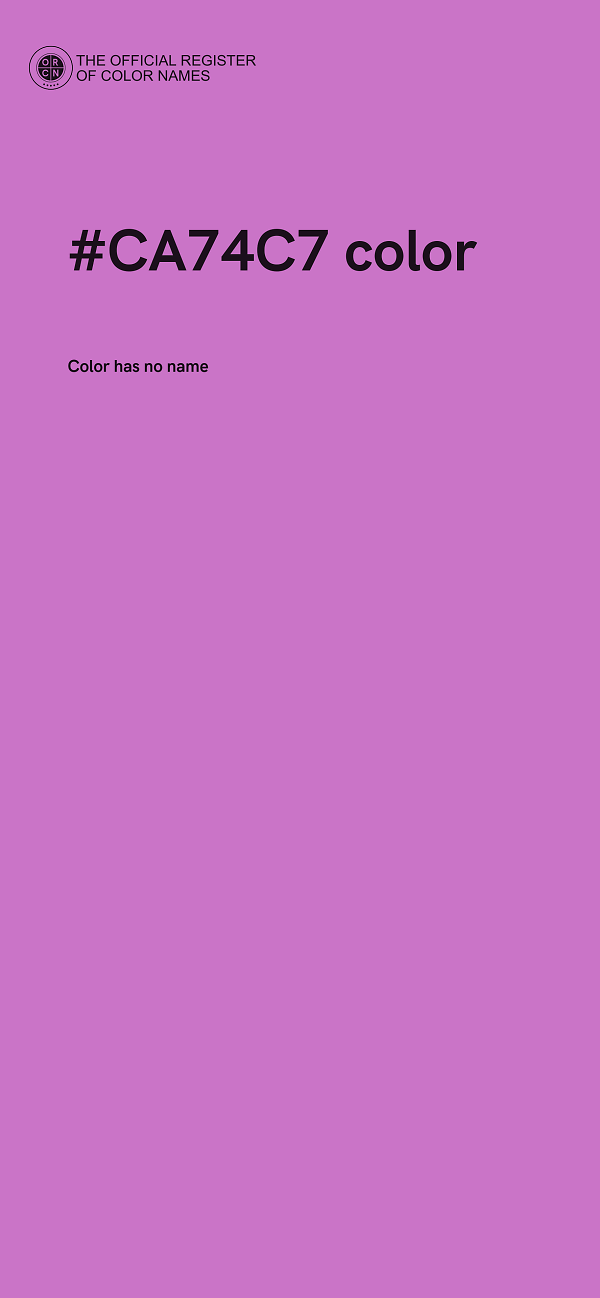 #CA74C7 color image