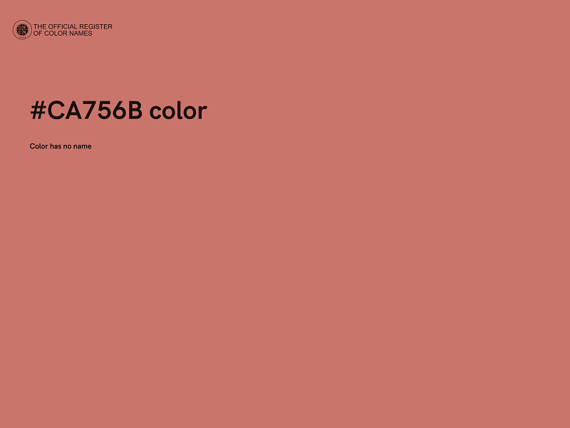 #CA756B color image