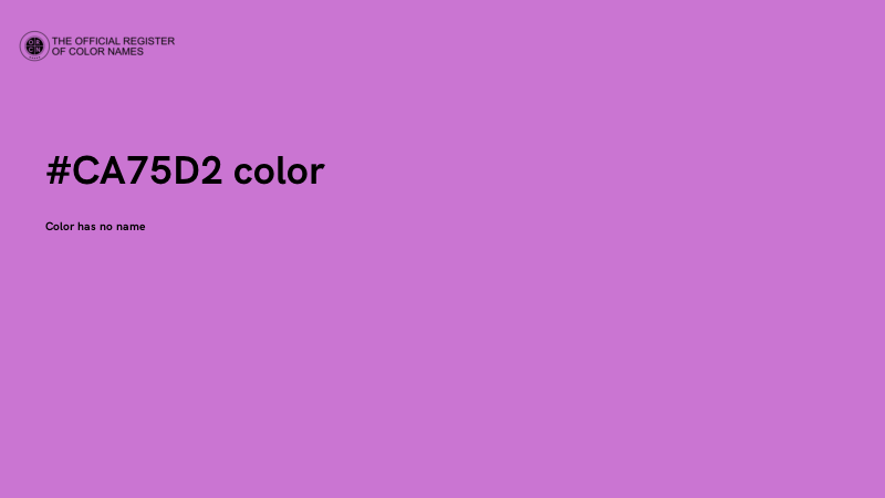 #CA75D2 color image