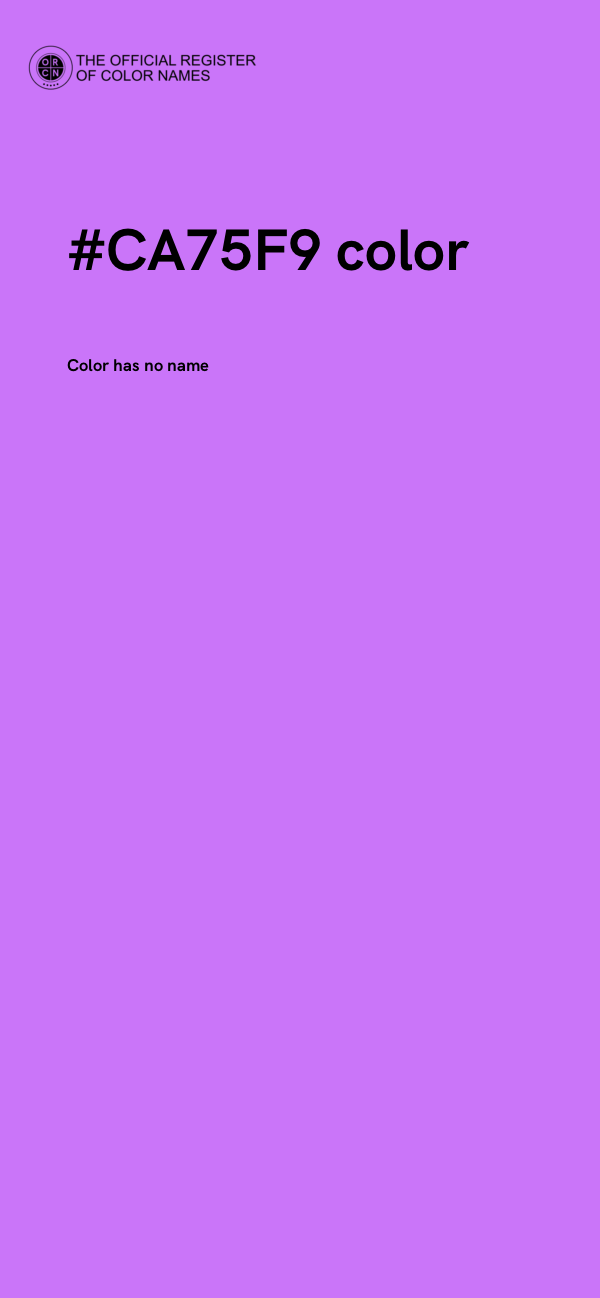 #CA75F9 color image