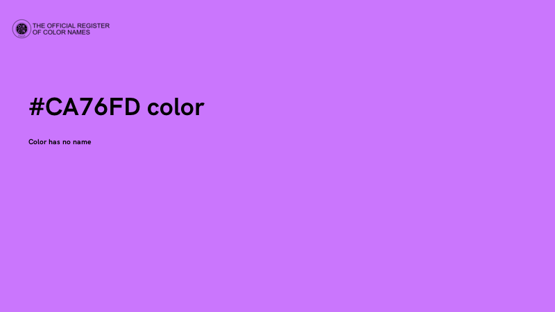 #CA76FD color image