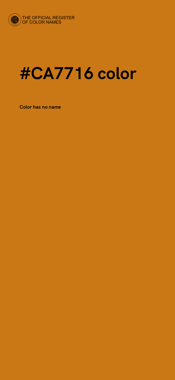 #CA7716 color image
