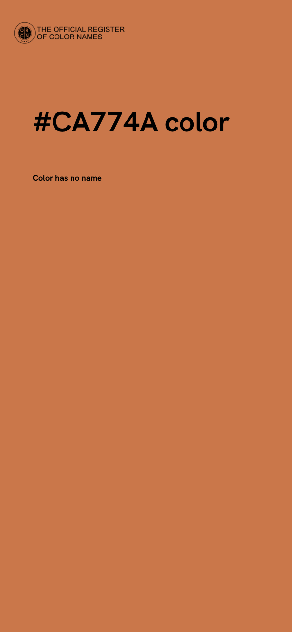 #CA774A color image