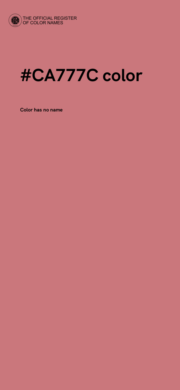 #CA777C color image