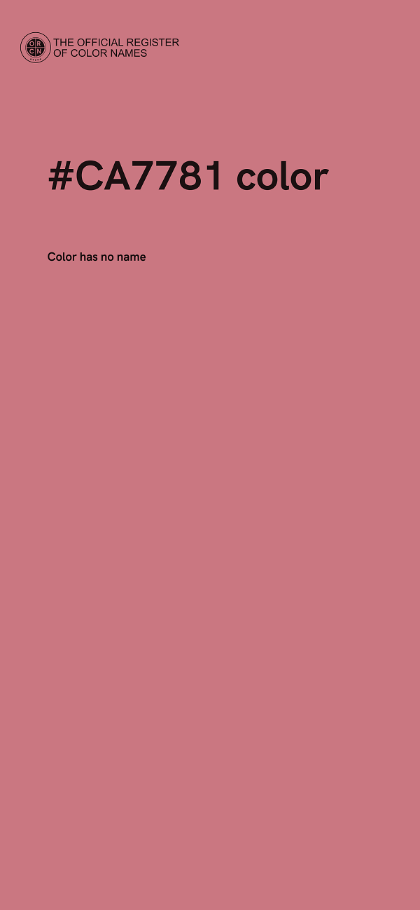 #CA7781 color image