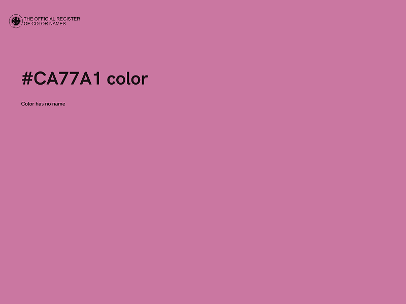 #CA77A1 color image