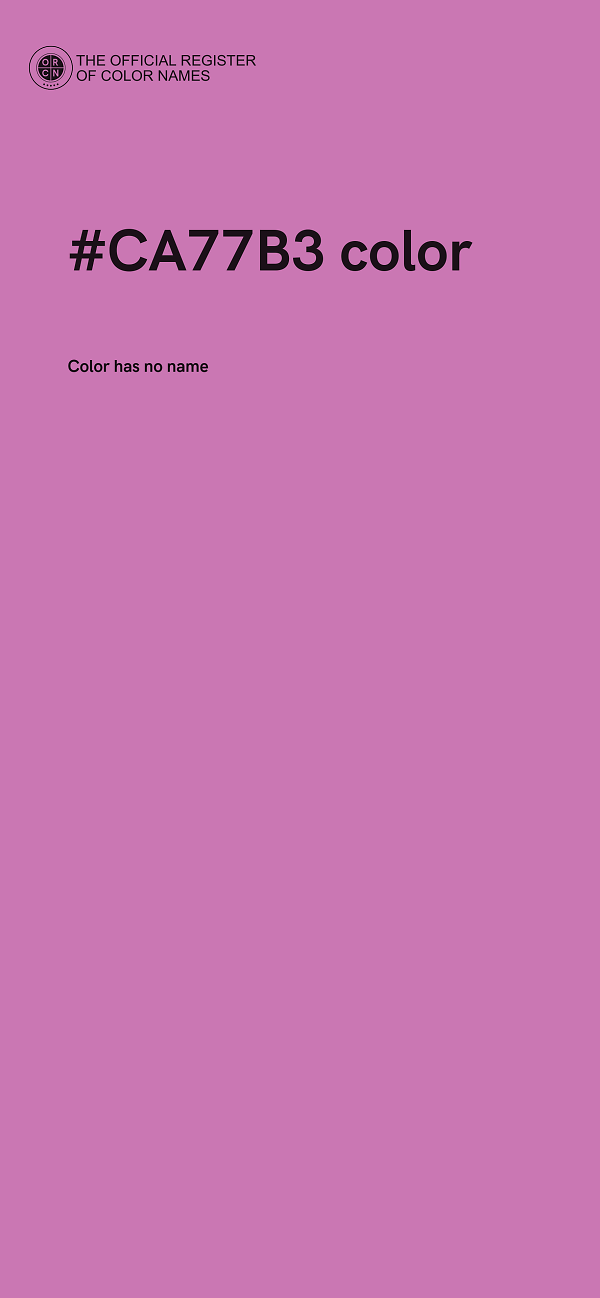 #CA77B3 color image