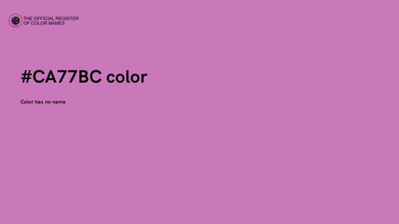 #CA77BC color image