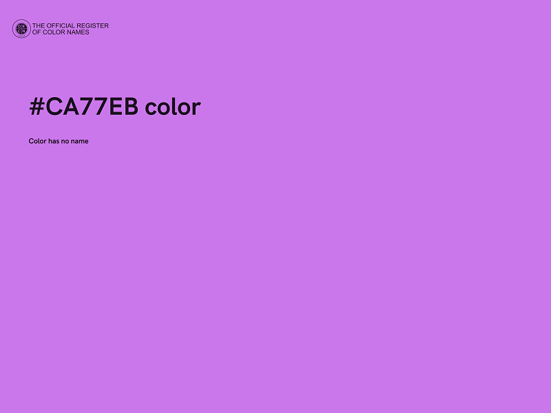 #CA77EB color image