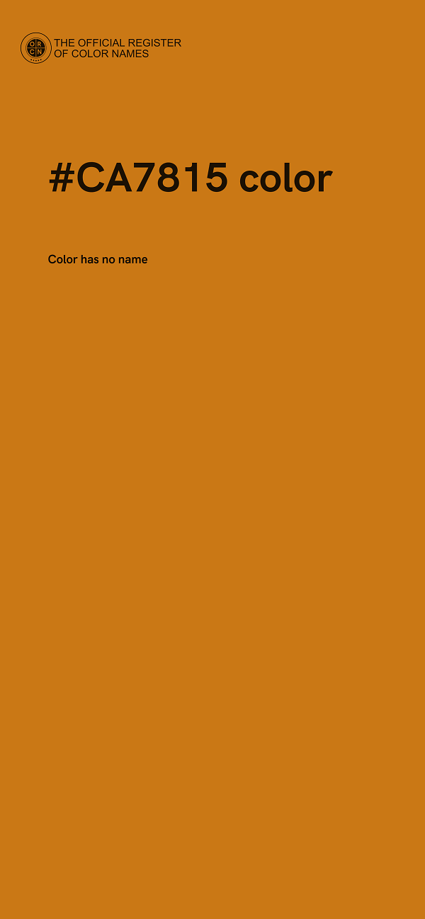 #CA7815 color image