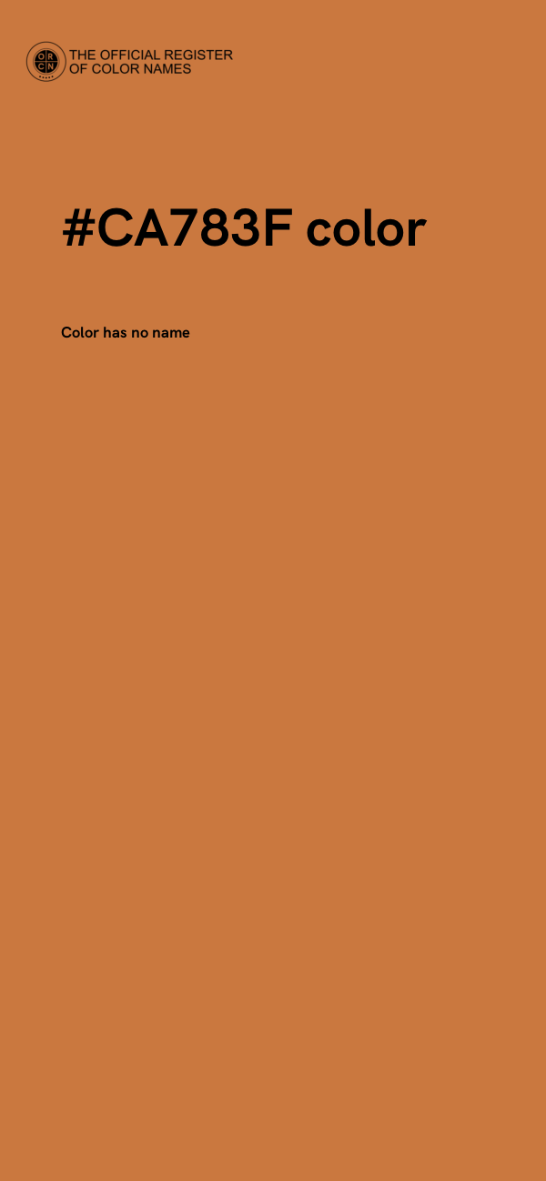 #CA783F color image