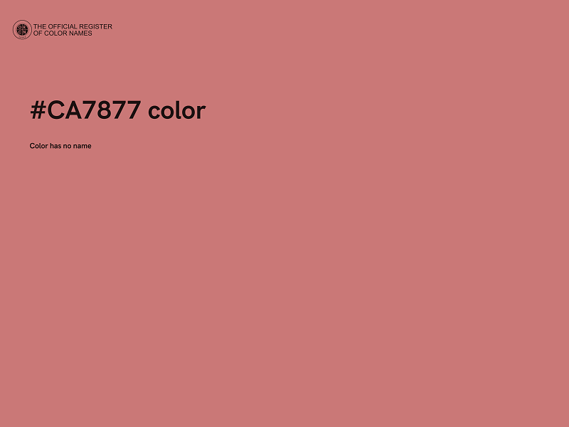 #CA7877 color image