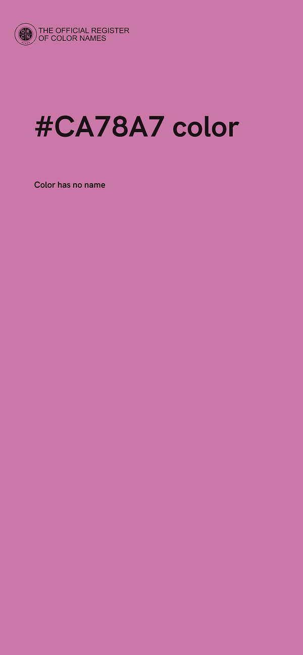 #CA78A7 color image