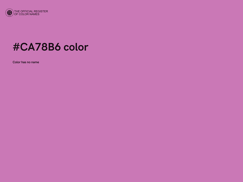 #CA78B6 color image