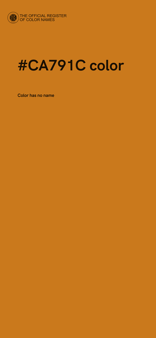 #CA791C color image