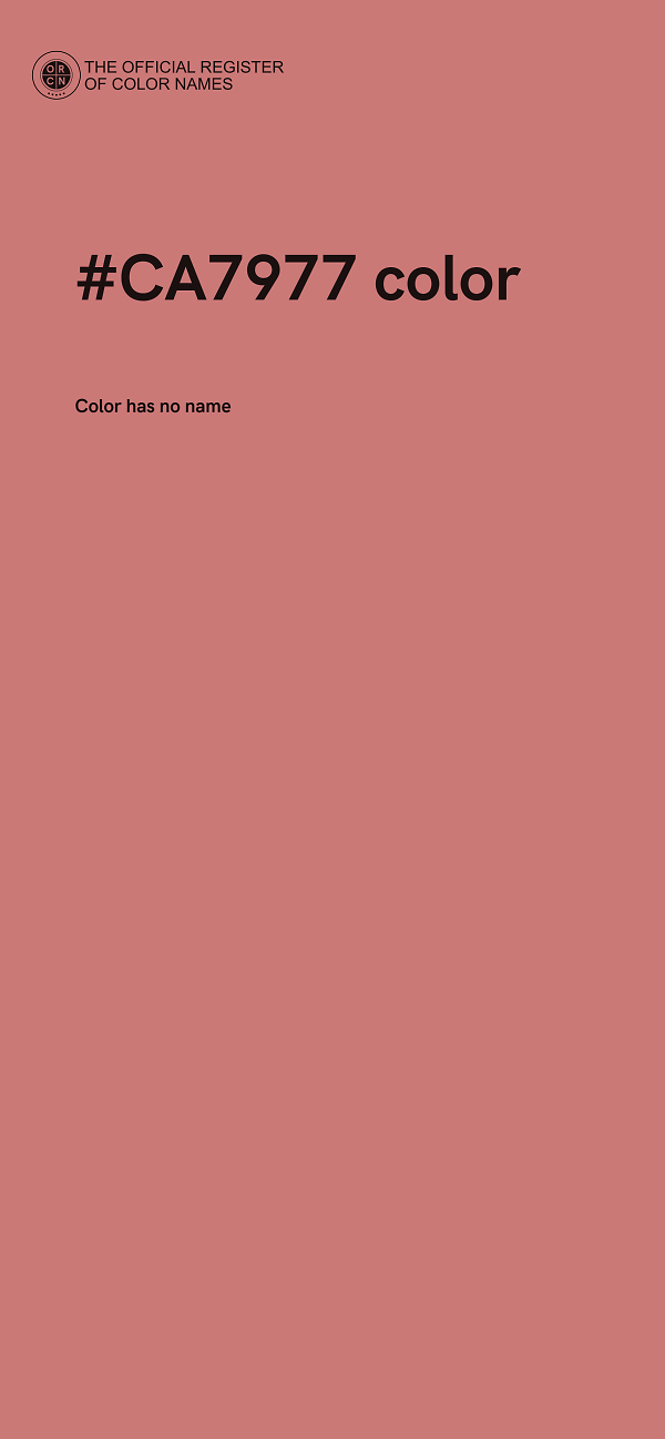 #CA7977 color image