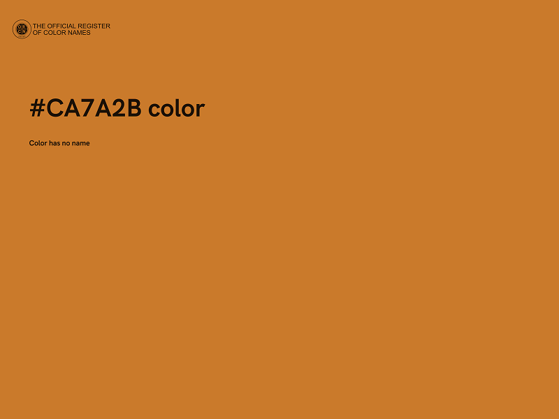 #CA7A2B color image