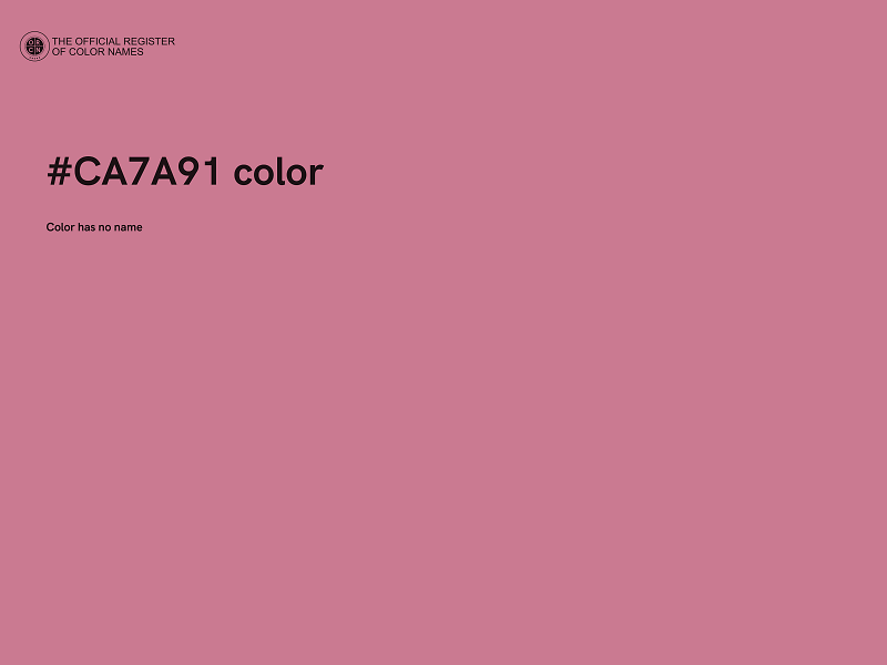 #CA7A91 color image