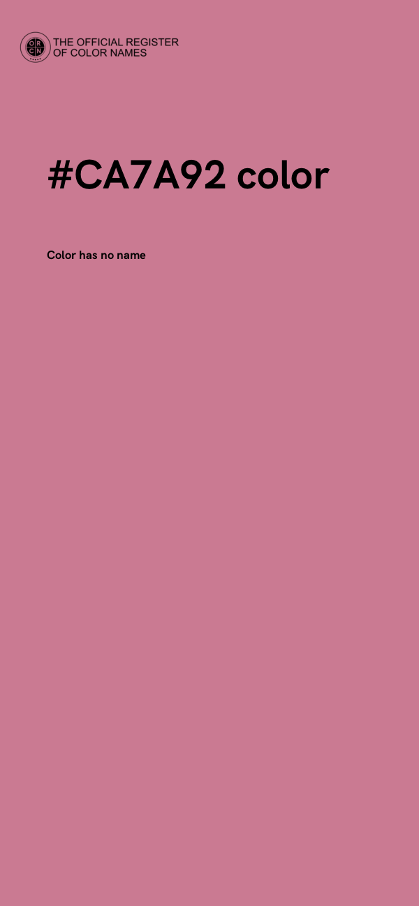 #CA7A92 color image