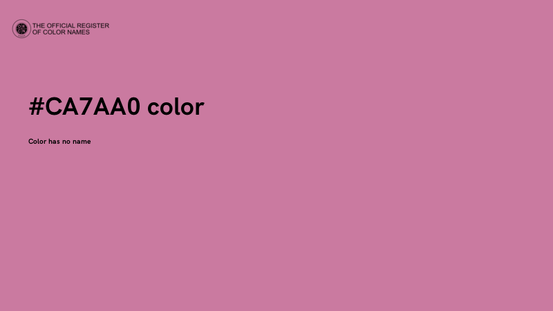 #CA7AA0 color image