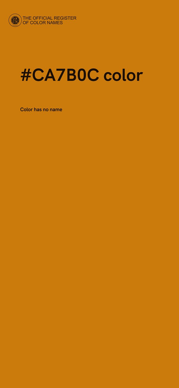 #CA7B0C color image