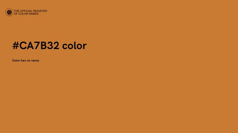 #CA7B32 color image