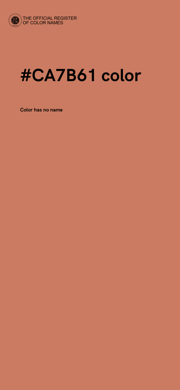 #CA7B61 color image