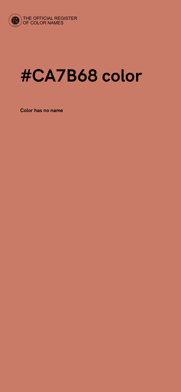 #CA7B68 color image