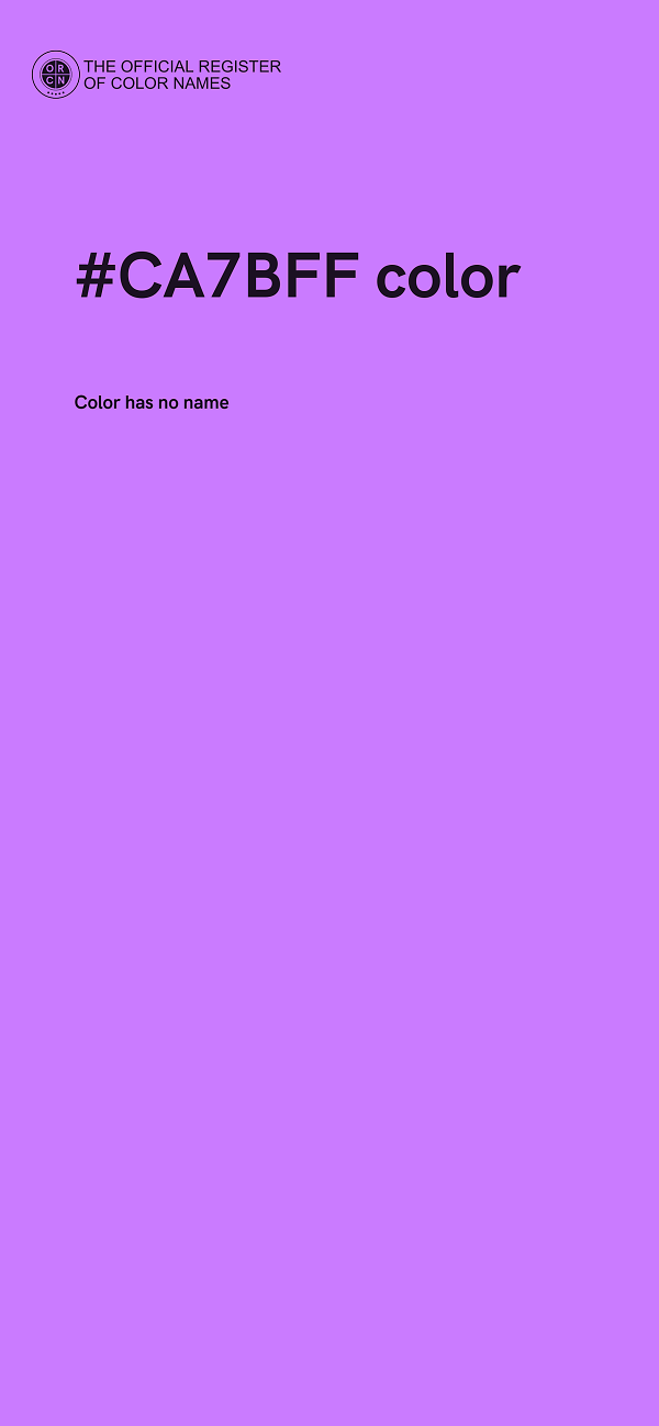 #CA7BFF color image