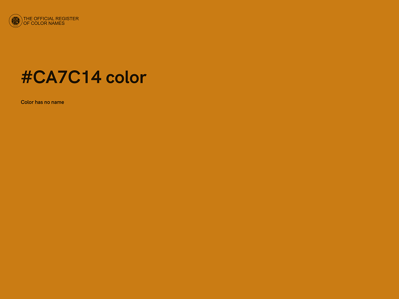 #CA7C14 color image