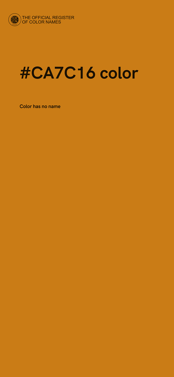 #CA7C16 color image