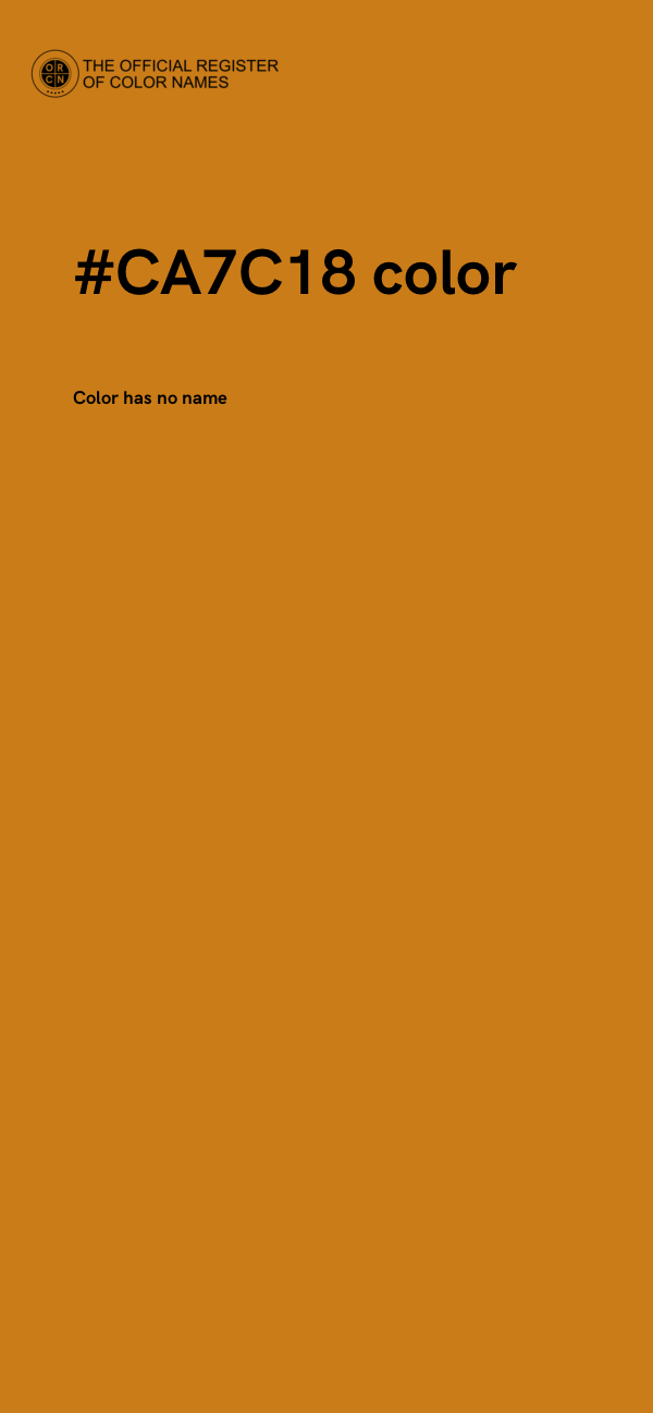 #CA7C18 color image