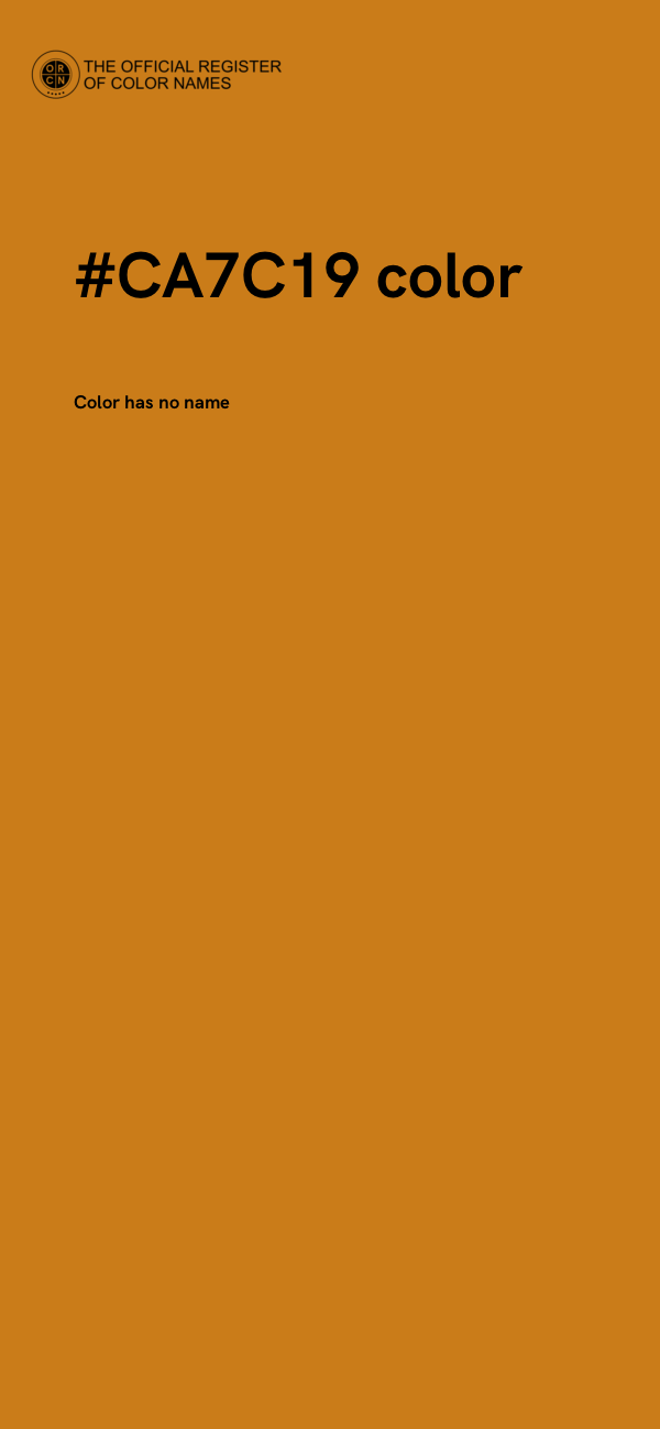#CA7C19 color image