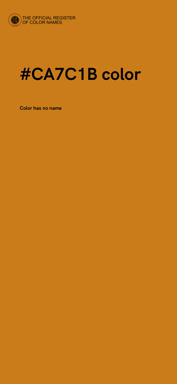 #CA7C1B color image