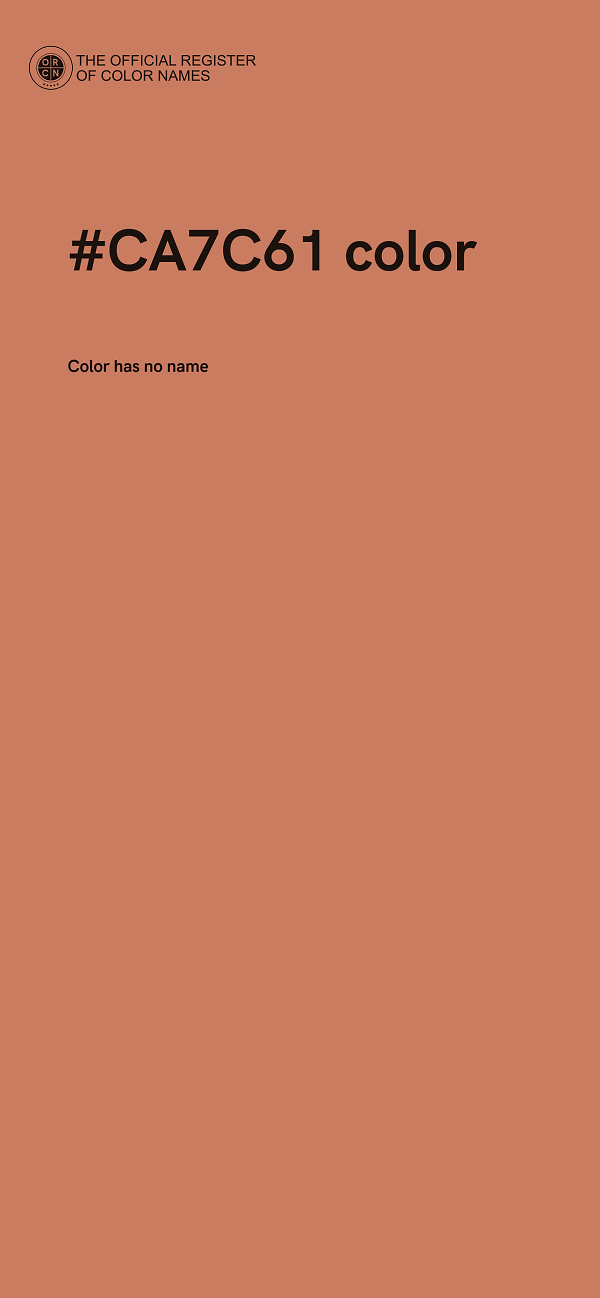 #CA7C61 color image