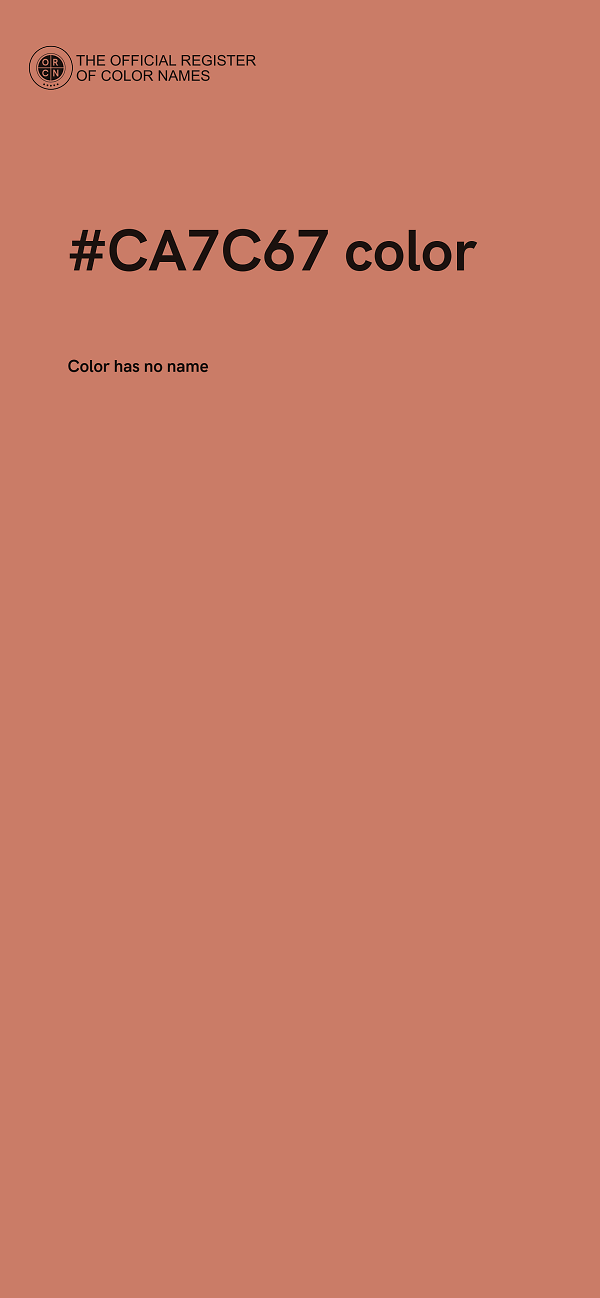 #CA7C67 color image
