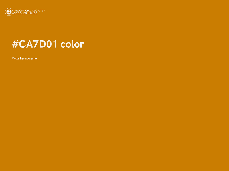 #CA7D01 color image