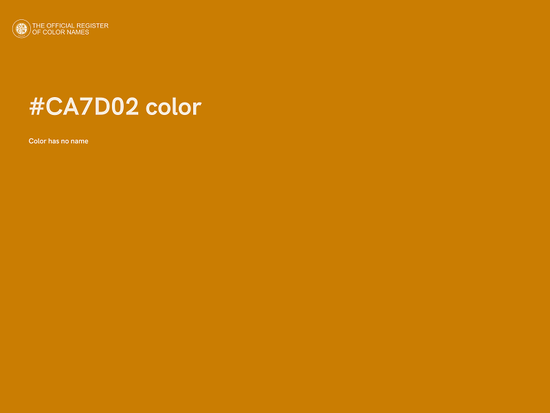 #CA7D02 color image