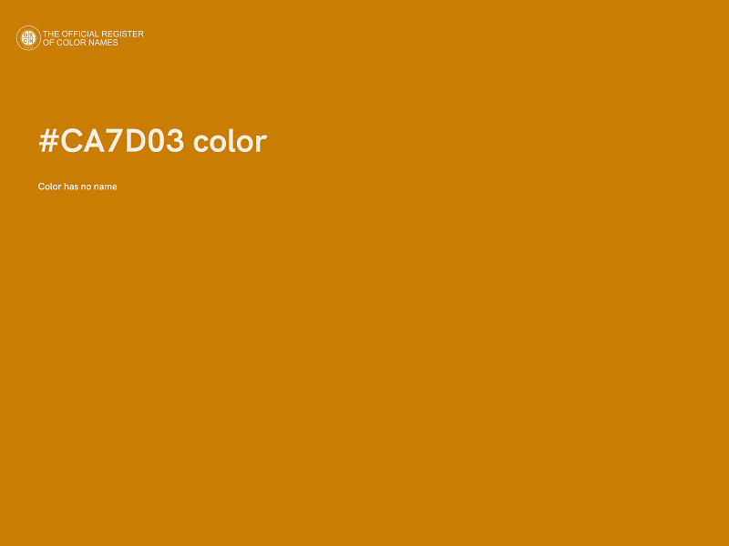 #CA7D03 color image
